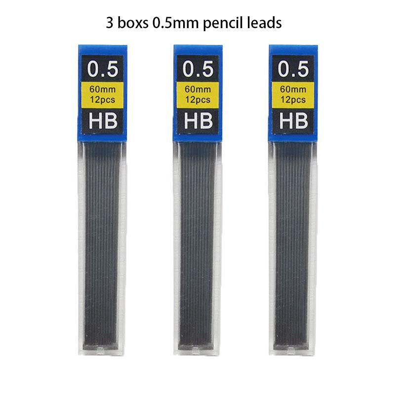 1-12Pcs 0.3 0.5 0.7 0.9 1.3 2.0mm HB Replacement Refill Leads Refill for Mechanical Pencil Drawing Automatic Pencils Stationery