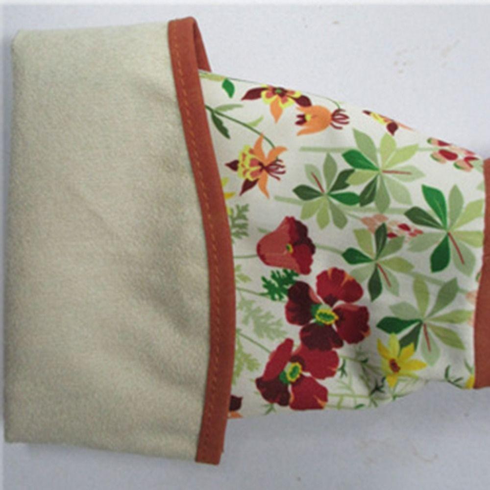 Langärmelige Gartenhandschuhe Atmungsaktiv Dornenfest Heimarbeit Stulpen Sicherheit Floral Bedruckt Rosen-Schnitt-Handschuhe Gartenarbeit