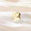 Fashion Maple Leaf Metal Brooch Gold-plated Plant Lapel Pins Skirt Hat Badges Stainless Steel Jewelry Accessories New Year Gifts