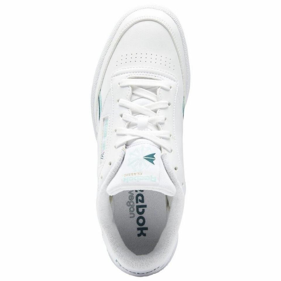 Vegan Reebok Club C 85 Sneakers Cloud White/Hint Mint/Midnight Pine