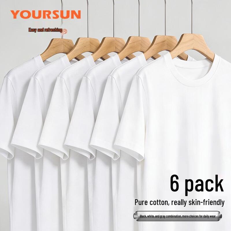 

Men s Cotton Round Neck Short Sleeve T-Shirt (6-Pack) L
