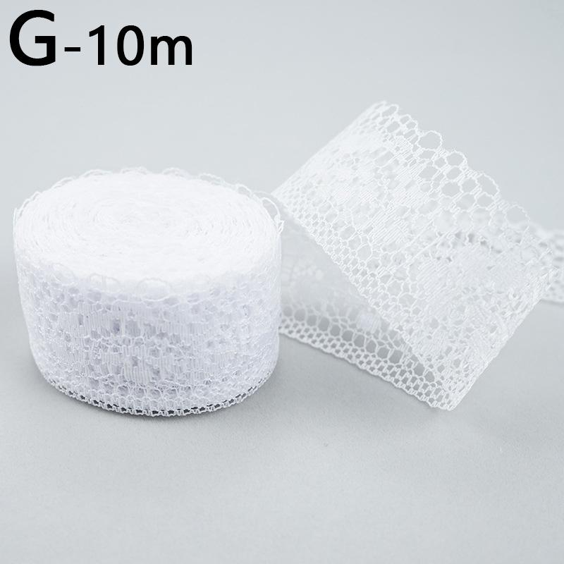 10m Floral Embroidered Hair Accessories Material Lace Fabric Hollow Out Handmade Material