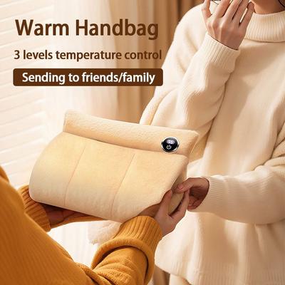 3 Levels Electric Hand Warmer Soft Flannel Hand Warmer Pouch Heating Pad for Hands  for Women Men