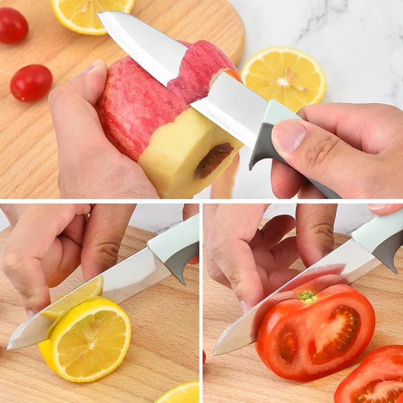Rutschfester Griff Haushalts-Obstmesser, scharfe Edelstahlklinge, Schneiden von Obst, Gemüsemesser Küchenzubehör