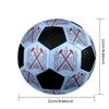 West Ham United Football Indoor Soccer Ball Colorful Machine Stitched PVC Size 5 Team Training Competition Ready Durable High-Bounce Cool Sports Gift