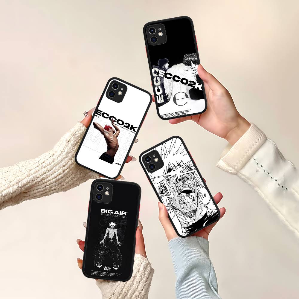 Drain Gang Ecco2k Rapper Phone Case For IPhone 16 15 14 13 12 11 Pro Max 7 8 6 6s Plus Matte Cover