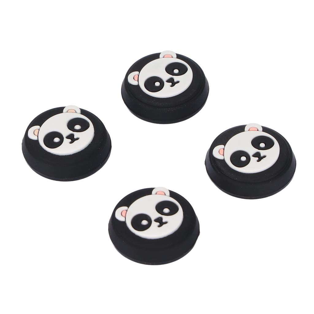 4pcs Thumb Grip Multipurpose Replacement Silicone Thumb Grip Caps for PS5 ControllerBlack