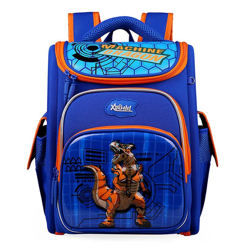 

Stylish 2024 New Kids Cartoon Print Lightweight Backpack With Spacious Design And Breathable Material Blue