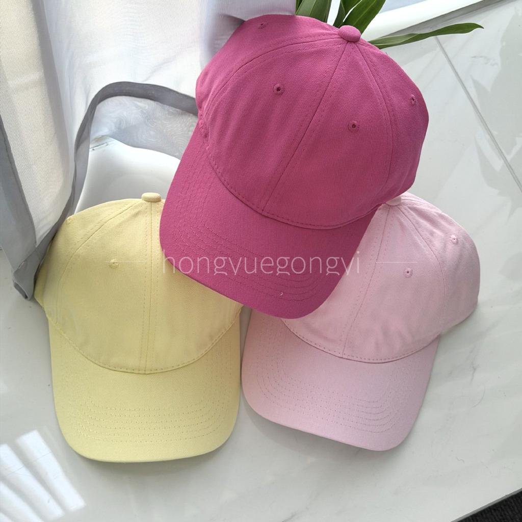 Customized Light Board Soft Top Versatile Cap Men'S Summer Street Spring Summer Autumn Solid Color Baseball Cap Children