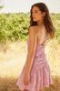 Women's Fashion Casual Sleeveless Mini Multicolor Tulle Fitted Body-Fitting Mini Gathered Zero Sleeve Flexible Knitted Dress