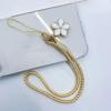 Mobile Phone Chain Lanyard Short Mobile Phone Lanyard Wrist Hand-woven Flower Key Pendant