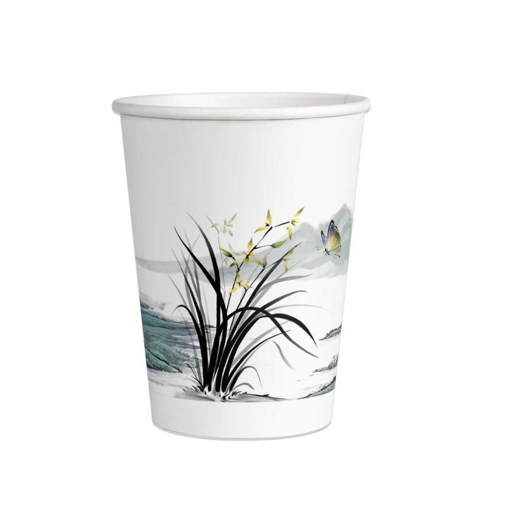 Durable Thickened Disposable Paper Coffee Cups for Home and Office