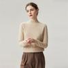 100% Cashmere 12-Gauge Flat Knit Half-High Neck Base Layer
