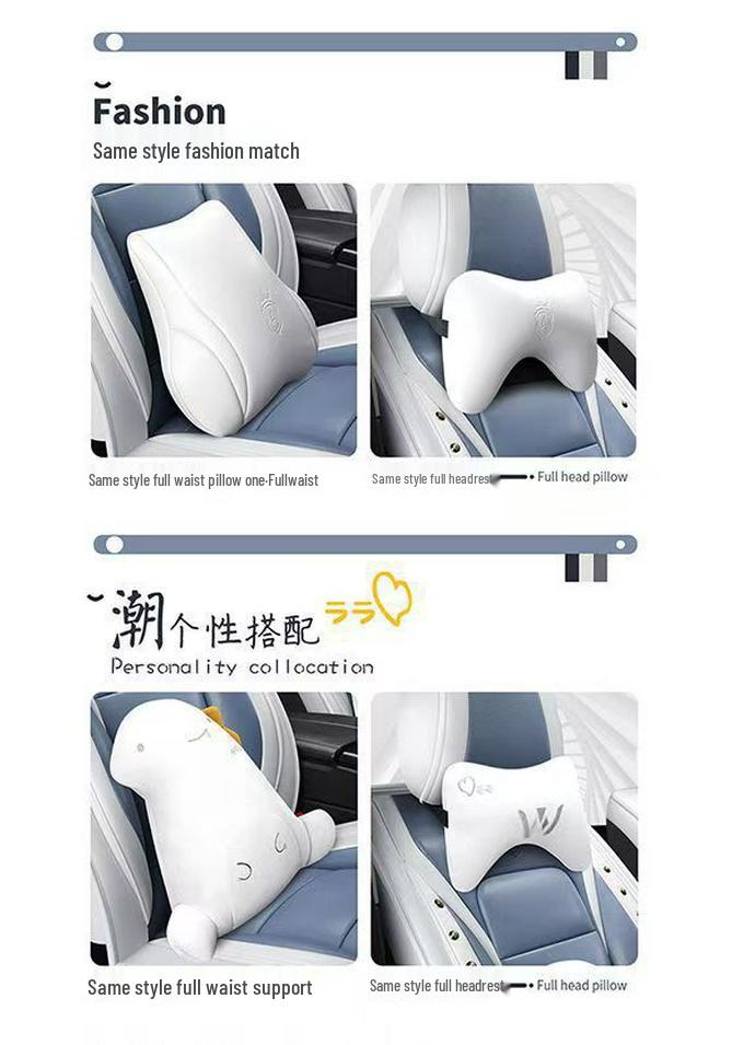 Universal Cartoon Car Seat Cushion - Four Seasons, Wear-Resistant, Dirt-Resistant, Full Surround, Leather Cover for Five-Seaters