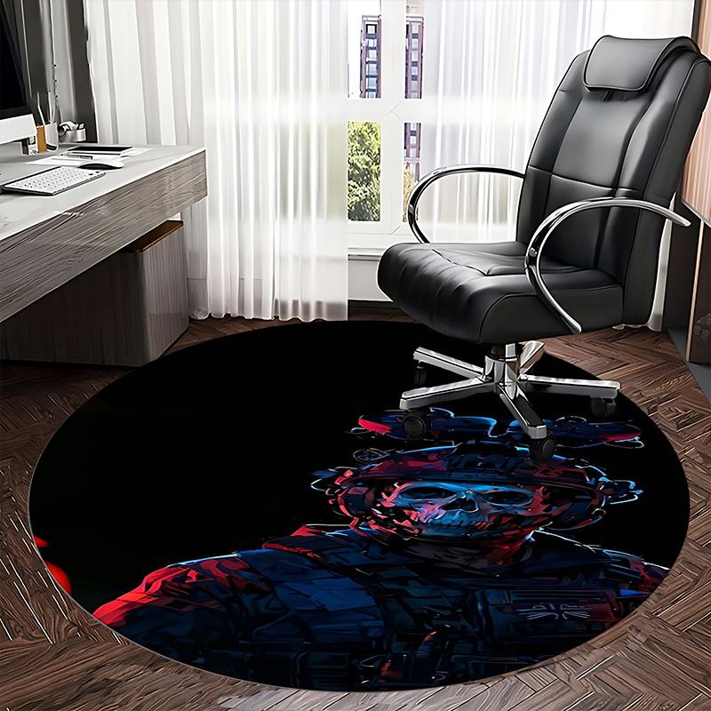 Call of Duty: Ghosts Chair mat Round Rug Office carpet, Non slip, Suitable for Living Rooms, Bedrooms Decor 1205565a