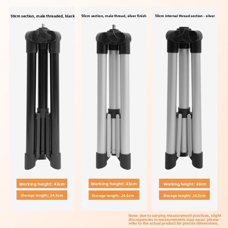 Aluminum Alloy Portable Smartphone Stand With Adjustable Tripod For Desktop Use