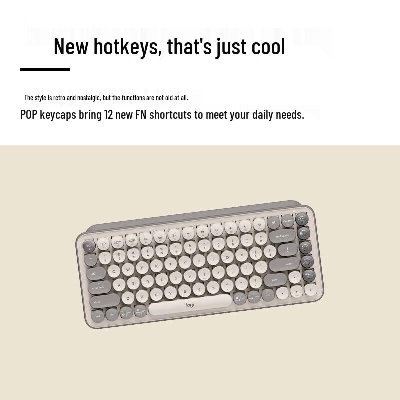 

Logitech POP KEYS Wireless Bluetooth Mechanical Keyboard