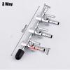 Aquarium Air Splitter Valve Stainless Steel Fish Tank Air Flow Control Switch Valve 1~5 Ways Distributor Oxygen Pump Accessories