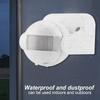 DOACT Bewegungsmelder Lichtsensor PVC 6 IP44 Außenbereich Sensor, Schalter, Schalter, Material, 8.5 9.5cm, Kompakt, Einstellbar, Wasserdicht,