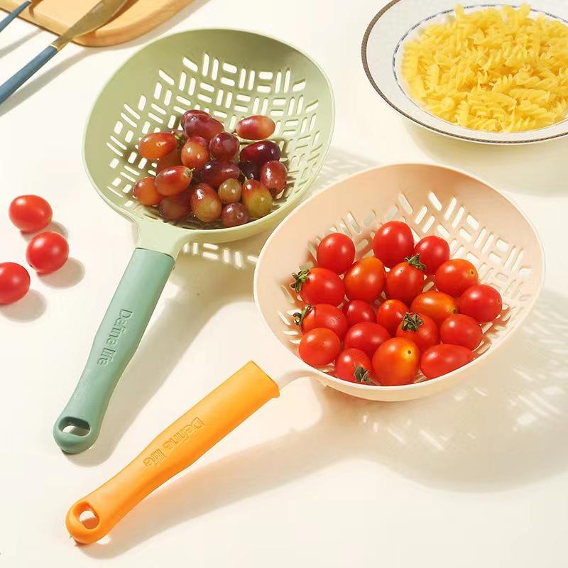 Heat-Resistant Food-Grade Noodle Colander With Efficient Hole Design Plastic Vegetable Strainer For Dumpling Wonton