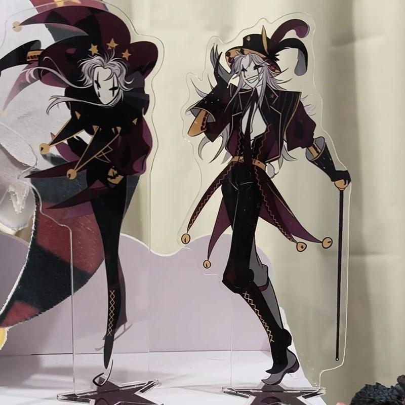 Game The Freak Circus Pierrot Cosplay Figure Stand Acrylic Standing Plate Model Ornament Accessories Decoration Props