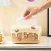UFORU Cream Cake Tissue Box Living Room High-grade Light Luxury Art Exquisite Creative Table Storage Paper Box Tissue Dispenser