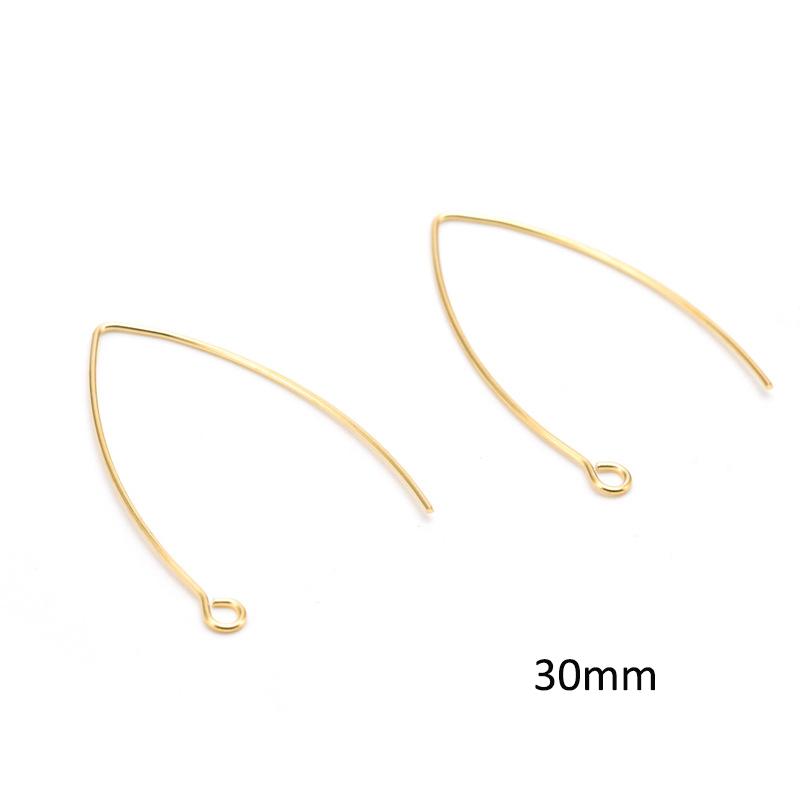 50pcs Stainless Steel Earwire Earrings Hooks Base for Earrings Ear Jewelry Making DIY Findings Accessories Wholesale Supplies