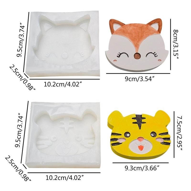 Cartoon Animal Chocolate Cake Baking Molds for Handmade DIY Soap Making Tools