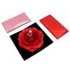 Scatola Portagioie Creativa a Forma di Fiore di Rosa Rotante per Anelli e Collane - Regalo di San Valentino.
