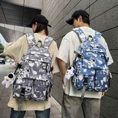 Schoolbag1011 New Large-capacity Multi-compartment Versatile Junior High School Student Schoolbag Personalized Graffiti Niche Design Backpack