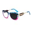 Brand Unique Design Oversized Wide Edge Prints Frame Hyperopia Eyewear Photochromic Anti Blue Ray Computer Women Reading Glasses