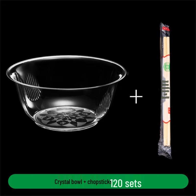Disposable Hard Plastic Transparent Dinnerware Set