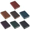 Leather Binder Notebook with Zipper Bags Card Pockets A5/A6/A7 Notebook Refillable Loose-leaf Notepad Personal Journal