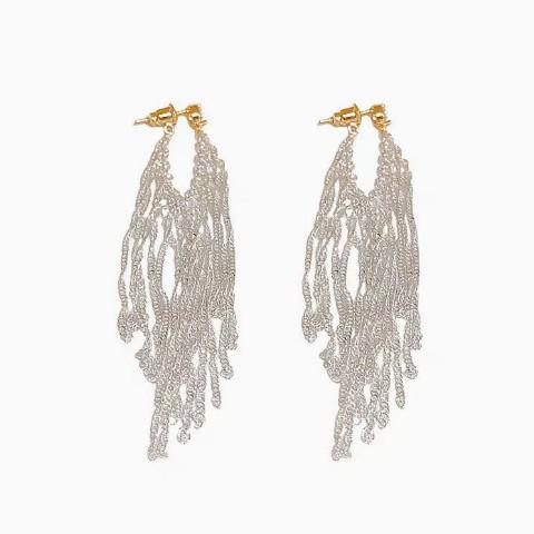 Long Style Fashionable French Tassel Earrings for Women, Light Luxury and High-end Earrings for Women, Cool and Stylish Ear Accessories for Women