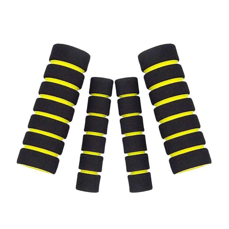 4 Pcs Motorcycle Bike Sponge Grip Cover Handlebar Non-Slip Bike Grips - Enhance Your Racing Bicycle Comfort Tool Accessories