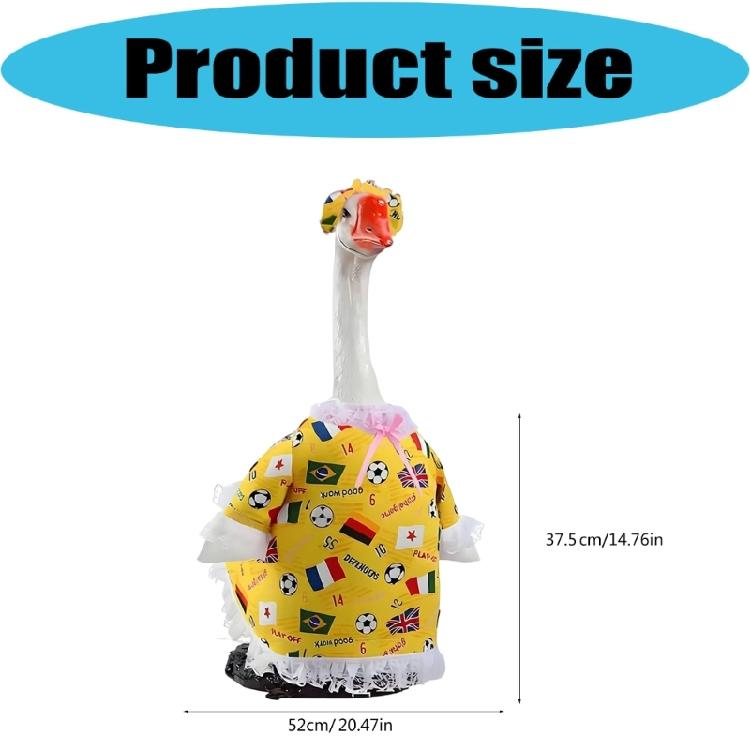 Football Porch Geese Clothing Set Dress Decoration Home Porch Ornament Festive Holiday Supplies Theme Outfit Decoration