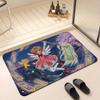 ANIME C-Cardcaptor Sakura Floor Mat Absorbent Floor Mat Non-Slip Entrance Rug for Bathrooms Restrooms and Toilets