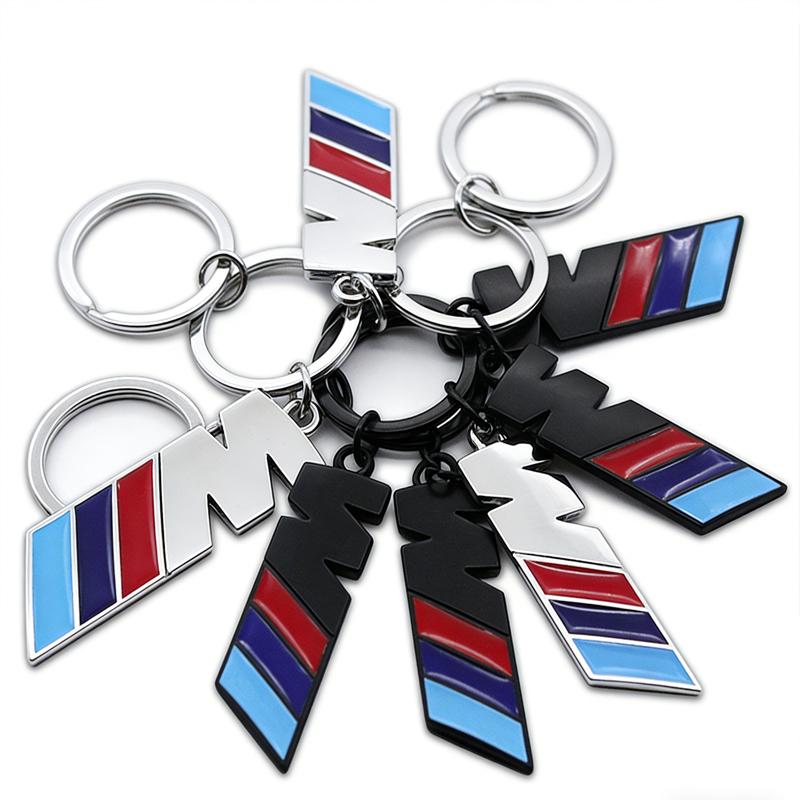 TFLB8 Car Logo Keychain Zinc Alloy Auto Key Ring Emblem Accessories For BMW M Performance E36 E60 E90 X2 X1 X3 X5 E46 E39 E70 M3 M5 M6