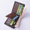 Men's Multi Functional Wallet Carbon Fiber Pattern Triple Fold Wallet Men's Card Bag