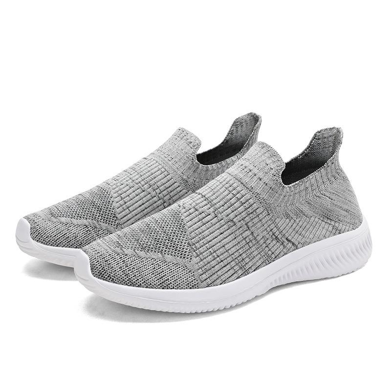 Men's shoes new mesh fly-woven shoes overalls cotton shoes large size casual shoes lazy shoes