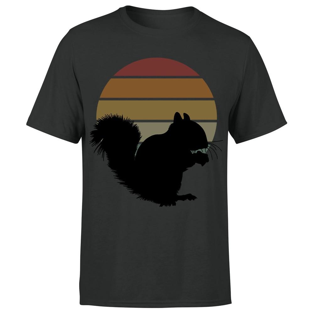 Squirrel Retro Vintage Funny Adults Mens TShirt P1 OR A