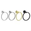 Bathroom Round Towel Holder Rings Bath Hand Circle Door Hanger Towels Rack Heavy