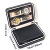 Delesys 2/3/4/8 Slots Embedded Portable Travel Storage Bag For Watch/Daily Necessities Storage Box Leather Zipper Watch Box