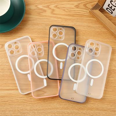 Applicable To IPhone14 Magnetic Suction Phone Case Two-in-one Apple 13promax Full-pack Transparent Hard Case