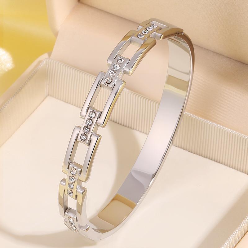 Fashion Couple Style Concentric Buckle Double Buckle Bracelet