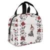 Moomin Little My Lunch Bag with Insulated Clasp Closure and Zipper, Compact and Stylish, Portable, Thermal Lunch Bag, Soft Cooler Bag, ToteEco Bag,