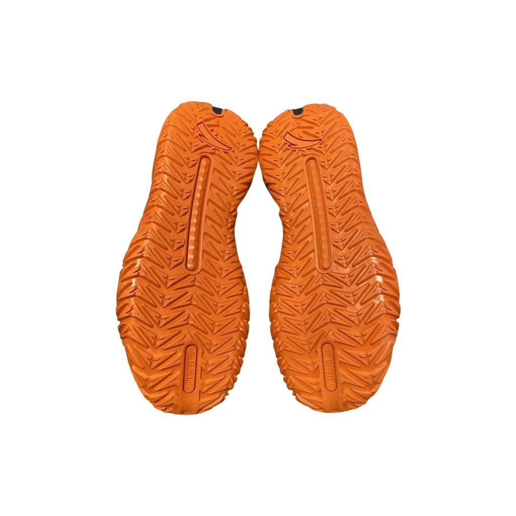 Anta Naruto X  Collaboration Fleece Non-Slip Wear-Resistant Mid-Top Basketball Shoes Men Sneakers Black Orange 112141627-1