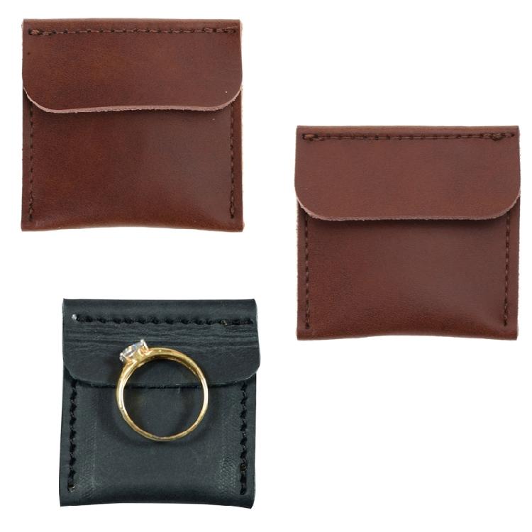 Cowhide Material Rings Bag Jewelry Pouch Packaging Bag for Rings Storage