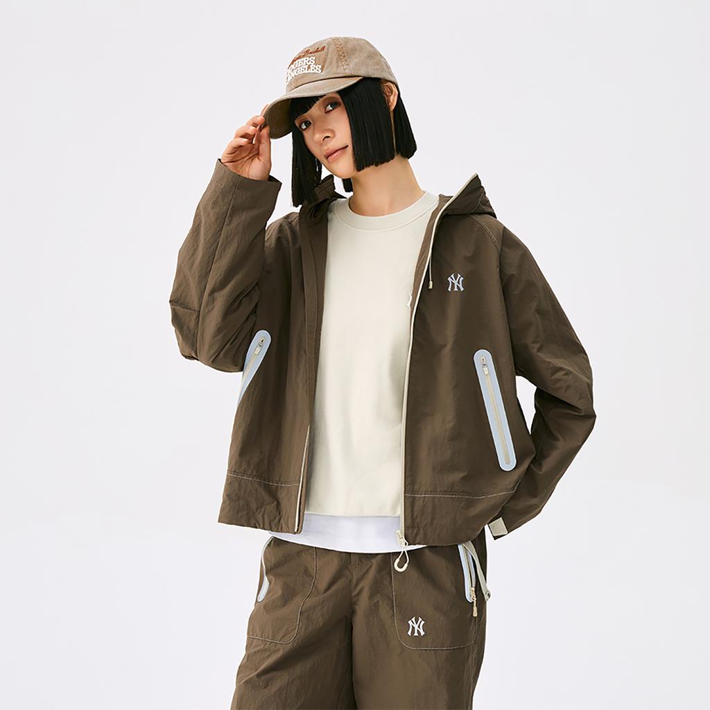 New MLB New York Yankees Basic Collection 25FW Jacket Unisex Light Brown 3AWJB0454-50BRL