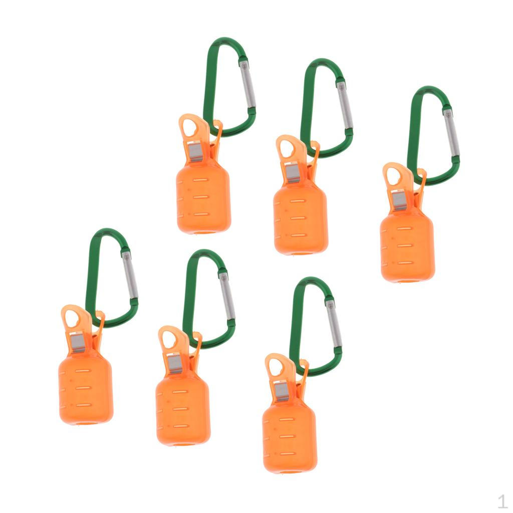 6 Pieces Cover Squid Hook with Buckle for Fishing